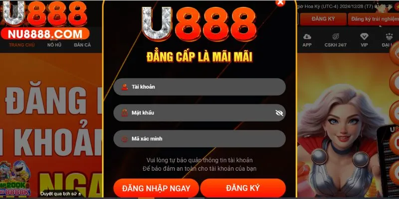 Hướng dẫn đăng nhập U888